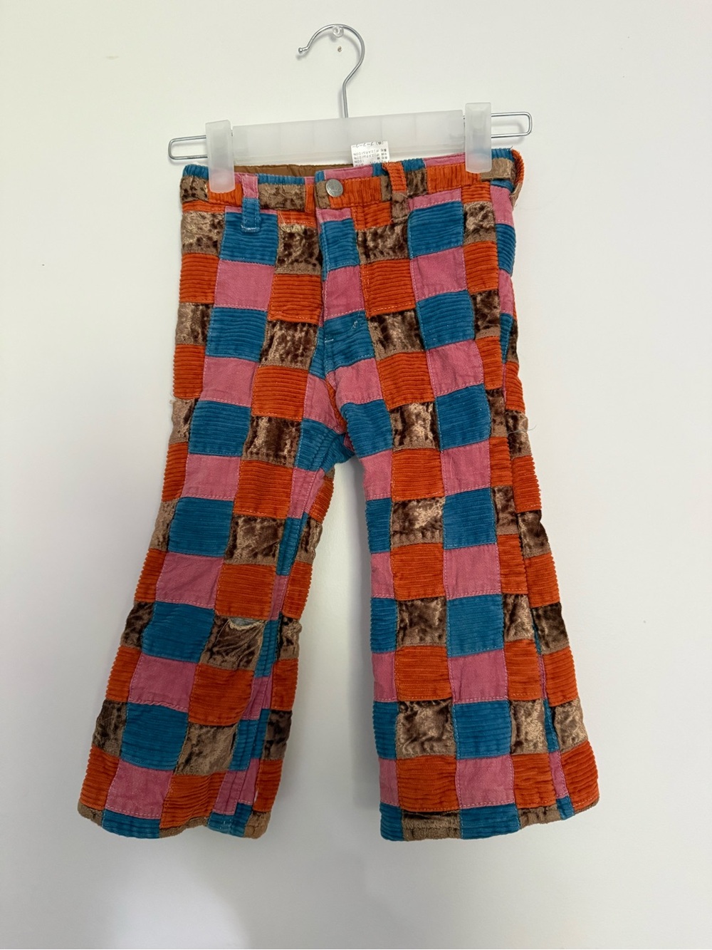 Boo Foo Woo BFW Kids XS Insulated Patchwork Corduroy Pants Made in Japan Y2K